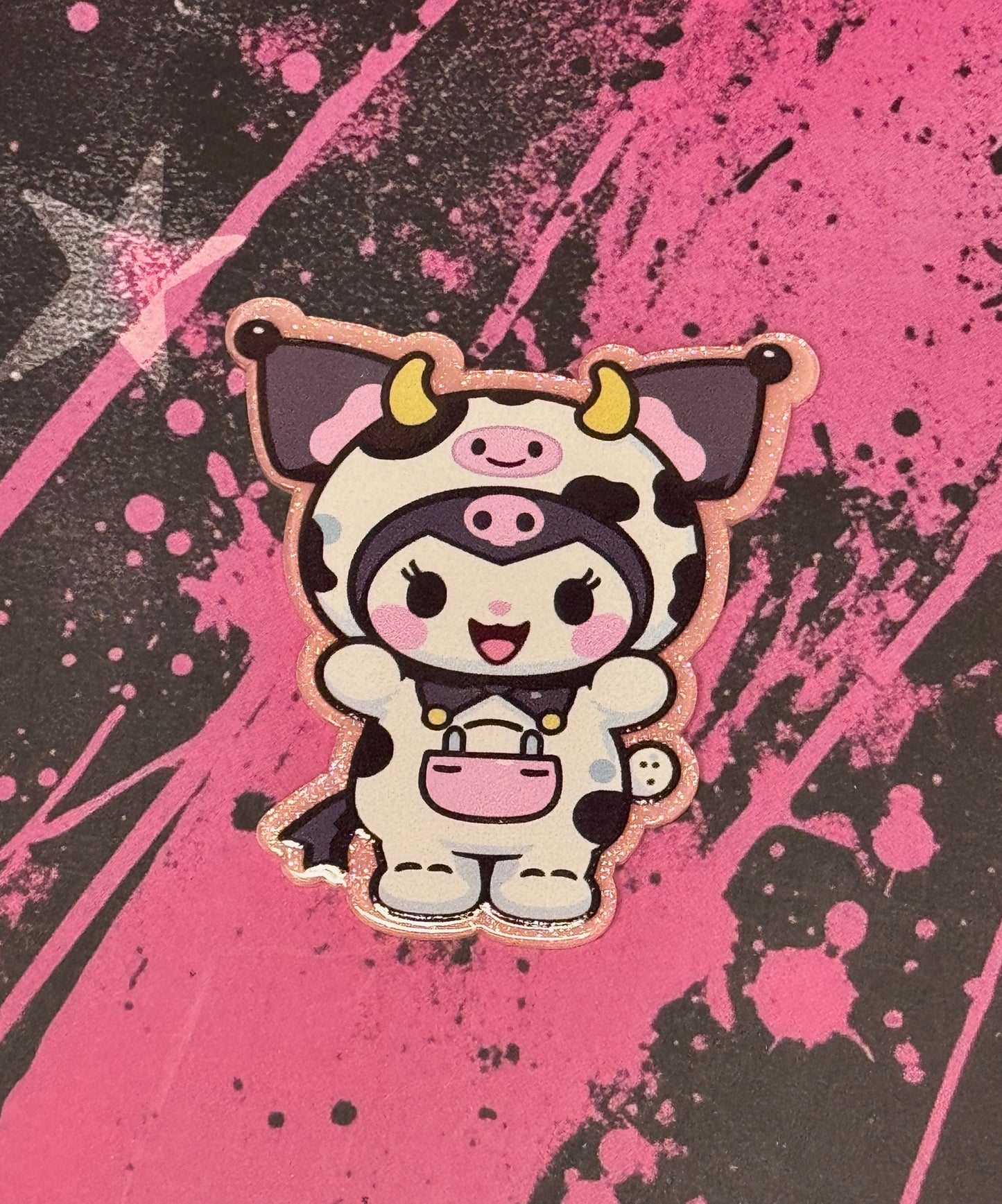 Kuromi into Cow Costum