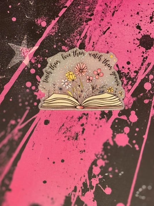 Book of flower with quote