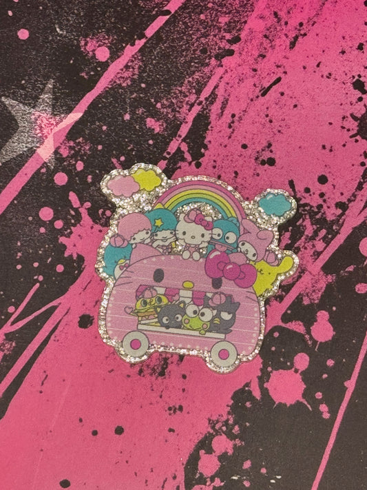 Sanrio Family on the bus
