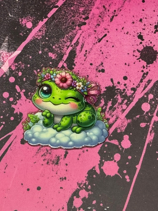 Cutesy Frog on Cloud
