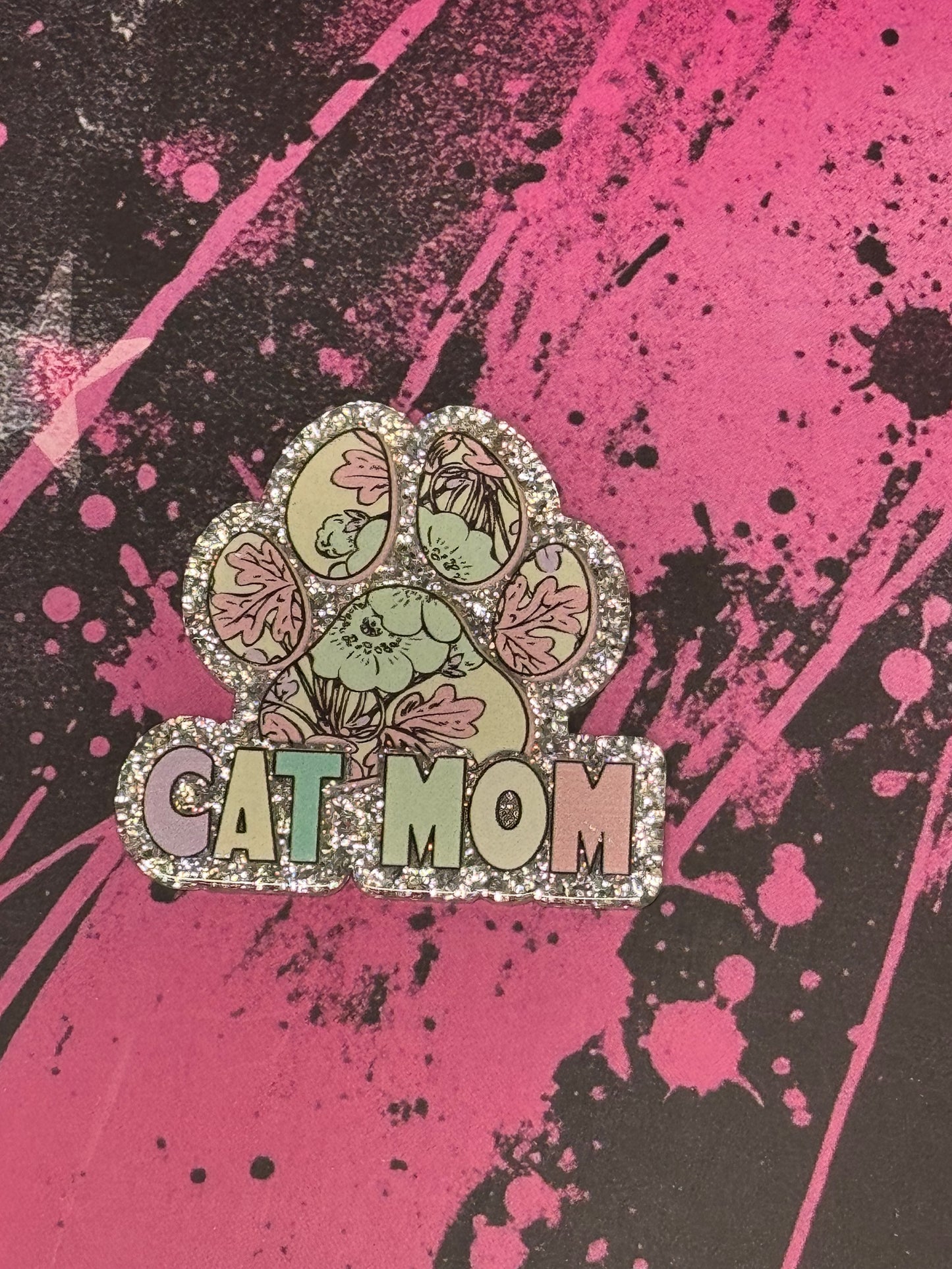 Cat Mom Flower design