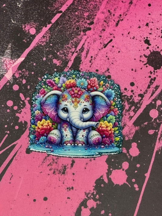 Cutesy  floral Elepant