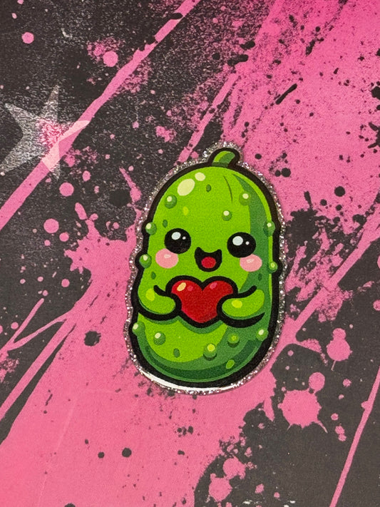 Cutesy Pickle with heart
