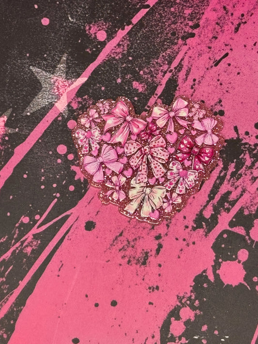 Pink Bows Heart